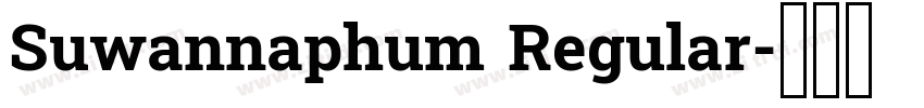 Suwannaphum Regular字体转换